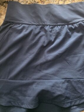 adidas Black Athletic Skirt with Branding Detail